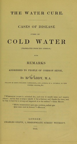 The water cure