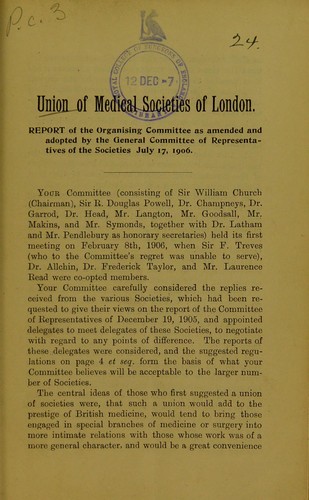 Union of medical societies of London