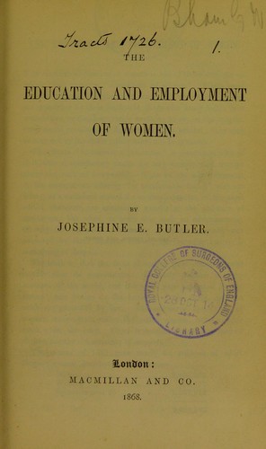 The education and employment of women