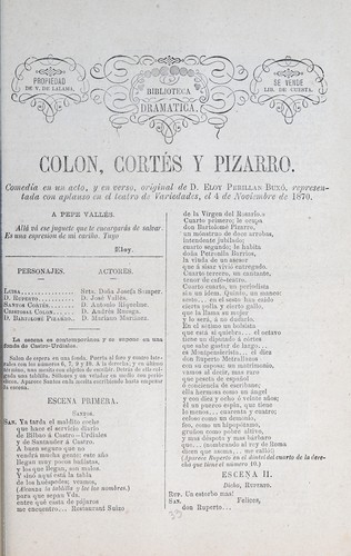 Colon, Cortés y Pizarro