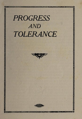 Progress and tolerance