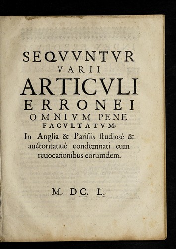 Seqvvntvr varii articvli erronei omnivm pene facvltatvm