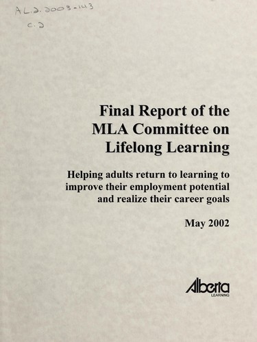 Final report of the MLA Committee on Lifelong Learning