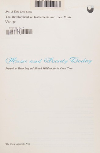 Music and Society Today