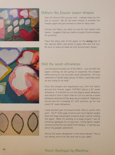 Hand appliqué by machine