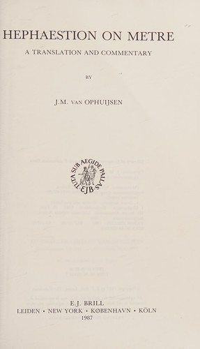 Hephaestion on Metre