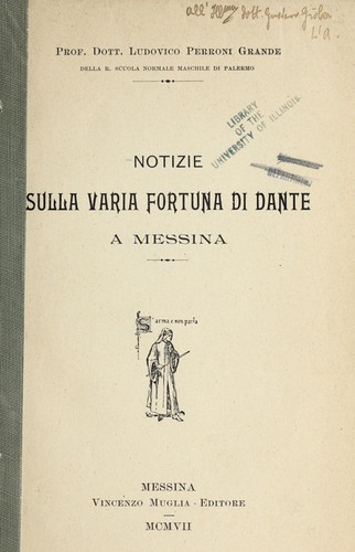 Notizie sulla varia fortuna di Dante a Messina
