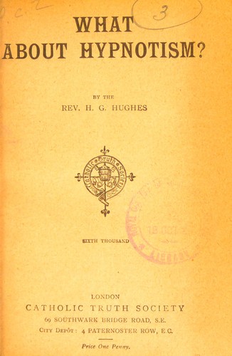 What about hypnotism?