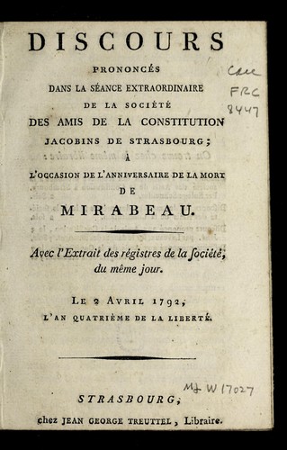 Discours prononce s dans la se ance extraordinaire