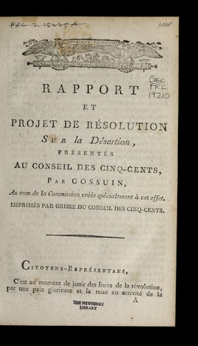 Rapport et projet de re solution sur la de sertion