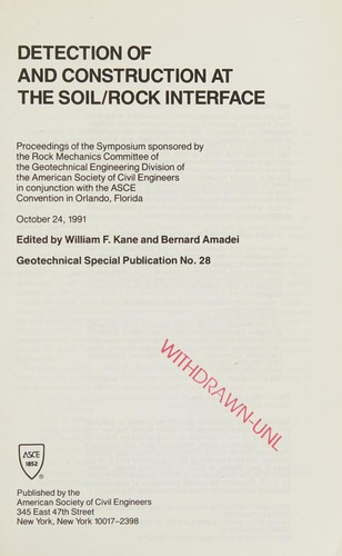 Detection of and construction at the soil/rock interface