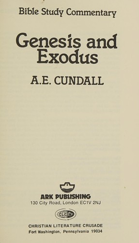 Genesis-Exodus (Bible Study Commentary)