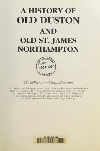 A History of Old Duston and St James Northampton