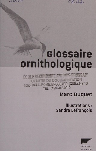 Glossaire ornithologique