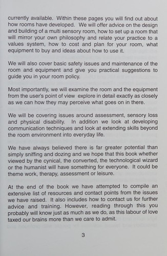 Practical Guide to the Use of Multi Sensory Rooms Pb