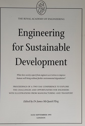 Engineering for sustainable development