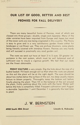 Our list of good, better and best peonies for fall delivery