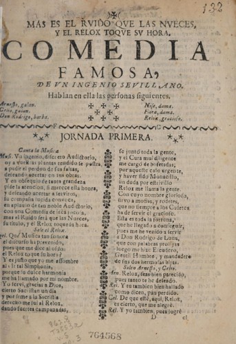 Más es el ruido que las nueces y el relox toque su hora