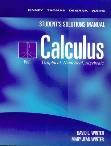 Student's Solutions Manual Calculus