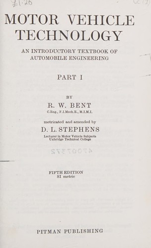 Motor vehicle technology