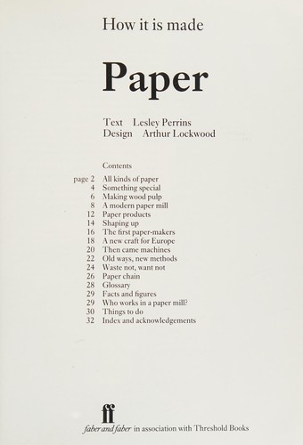 Paper (How It Is Made)