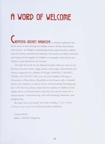 A cricket holiday celebration