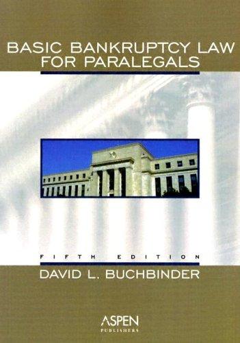 Basic bankruptcy law for paralegals