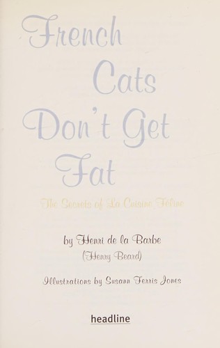 French Cats Don't Get Fat