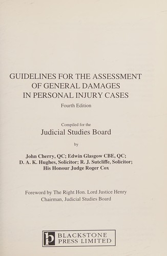 Guidelines for the assessment of general damages in personal injury cases