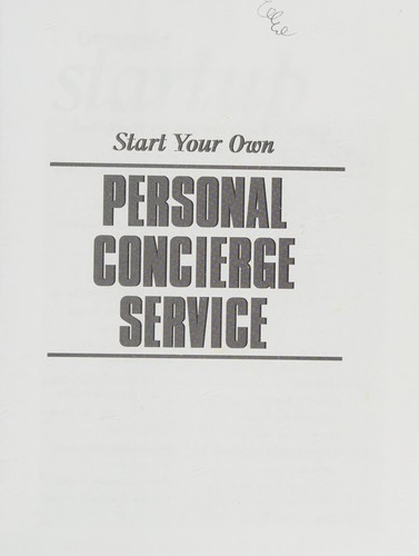 Start your own personal concierge service