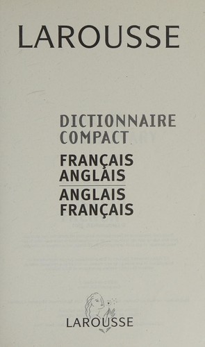 Larousse dictionnaire compact français-anglais, anglais-français