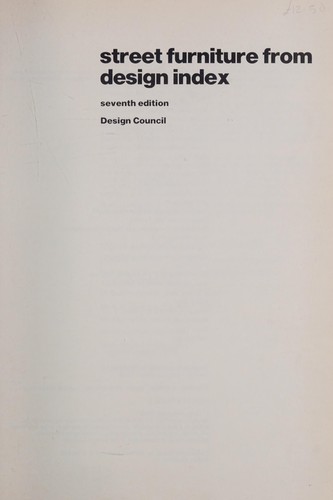 Street Furniture from 'Design Index'