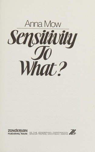 Sensitivity to what?
