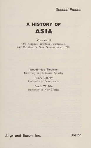 A history of Asia