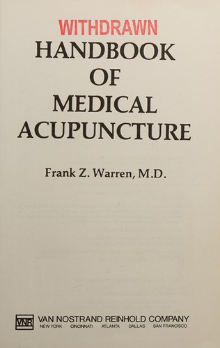 Handbook of medical acupuncture