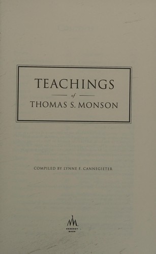 Teachings of Thomas S. Monson