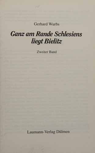 Ganz am Rande Schlesiens liegt Bielitz