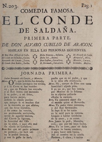 El conde de Saldaña