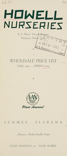 Wholesale price list