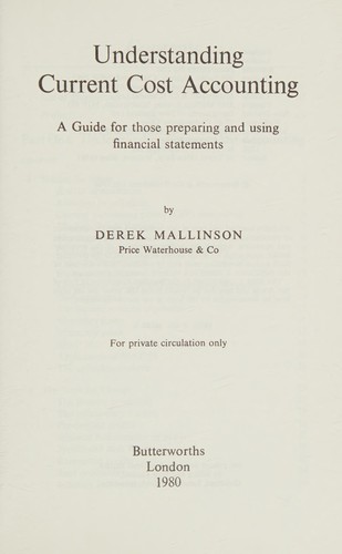 Understanding Current Cost Accounting