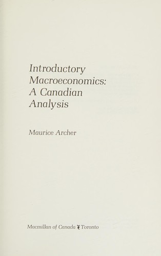 Introductory macroeconomics