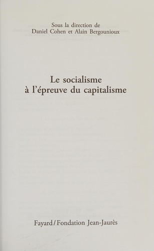 Le socialisme à l'épreuve du capitalisme
