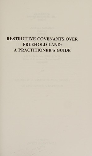 Restrictive Covenants and Freehold Land