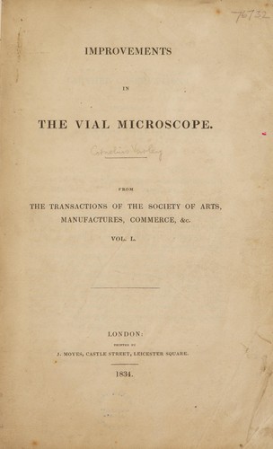 Improvements in the vial microscope