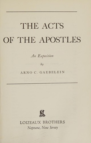 The Acts of the Apostles