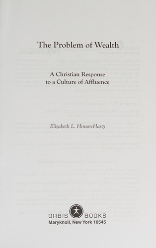 The problem of wealth