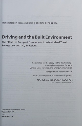 Driving and the built environment