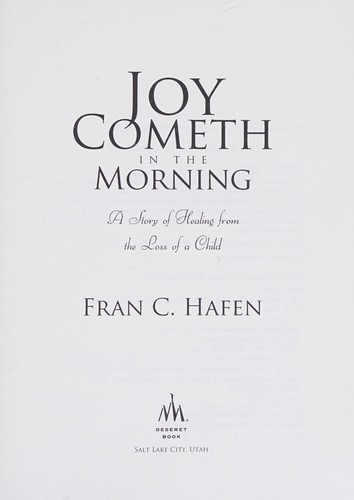 Joy cometh in the morning