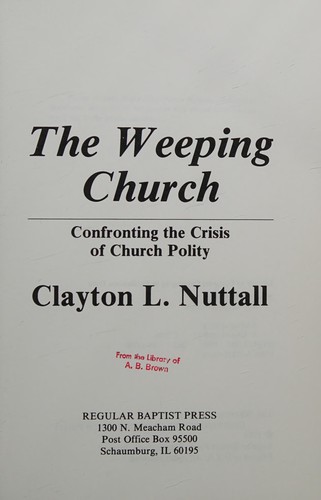 The weeping church