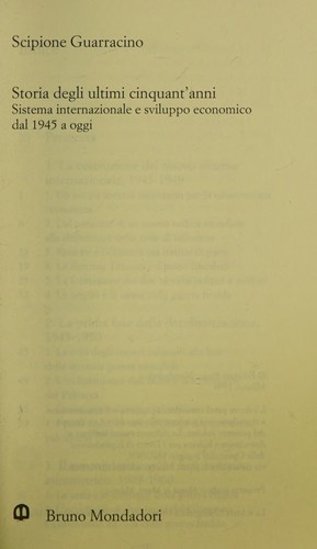 Storia degli ultimi cinquant'anni